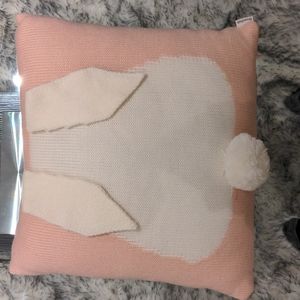 Bouclair bunny ears and tail accent pillow